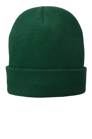 Port & Company® Fleece-Lined Knit Cap - Athletic Green