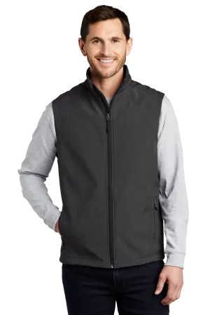 Port Authority® Core Soft Shell Vest - Black Charcoal Heather