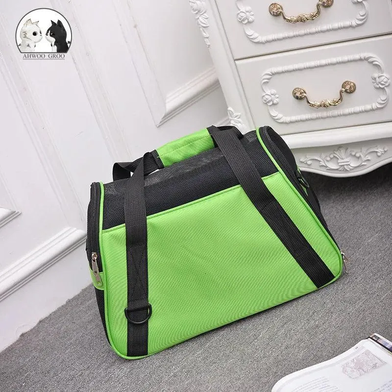 Portable Mesh Dog Carrier Bag: Stylish Solution for Traveling with Pets