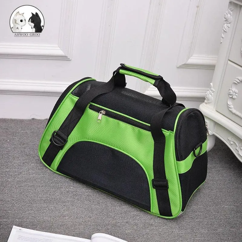 Portable Mesh Dog Carrier Bag: Stylish Solution for Traveling with Pets