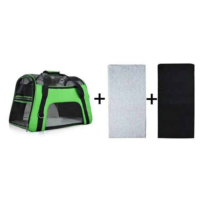 Portable Mesh Dog Carrier Bag: Stylish Solution for Traveling with Pets