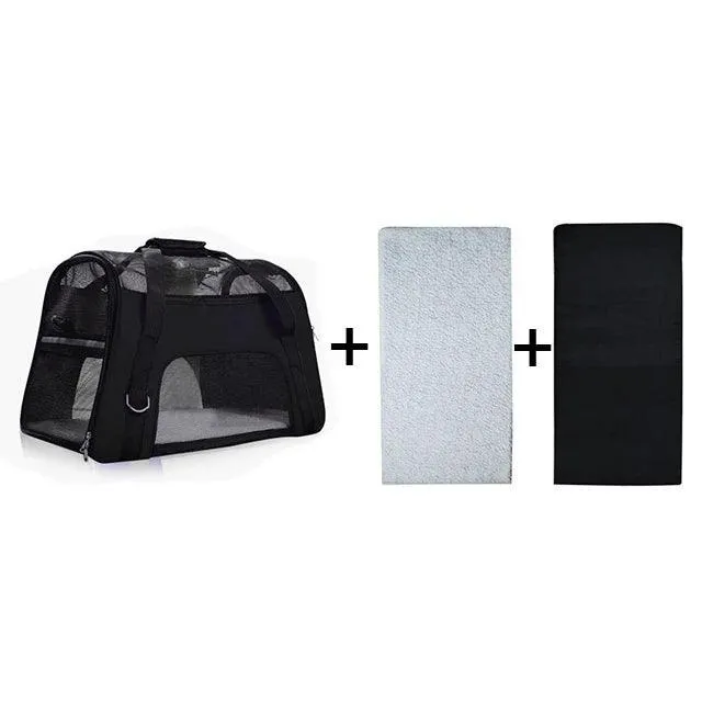 Portable Mesh Dog Carrier Bag: Stylish Solution for Traveling with Pets