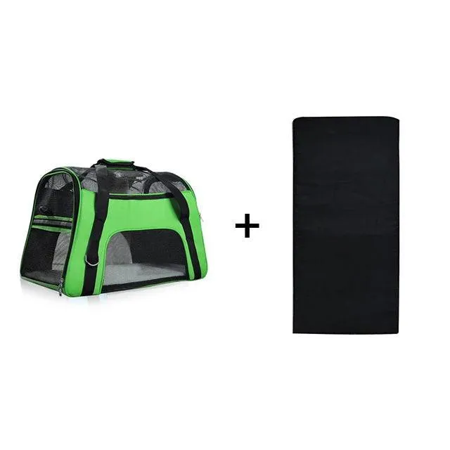 Portable Mesh Dog Carrier Bag: Stylish Solution for Traveling with Pets