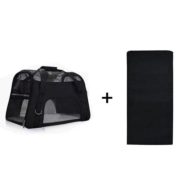 Portable Mesh Dog Carrier Bag: Stylish Solution for Traveling with Pets