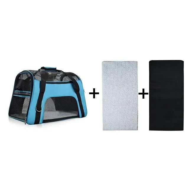 Portable Mesh Dog Carrier Bag: Stylish Solution for Traveling with Pets