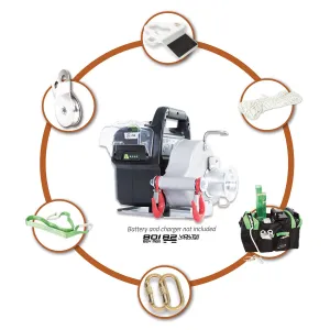 Portable Winch - PCW3000-LI-VK - Pulling Winch Off Road Kit