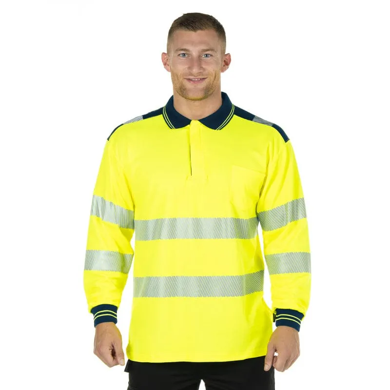 Portwest PW3 Hi-Vis Polo Shirt Long Sleeve T184