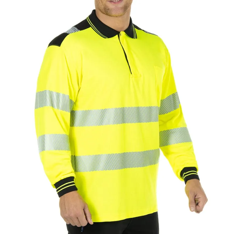 Portwest PW3 Hi-Vis Polo Shirt Long Sleeve T184