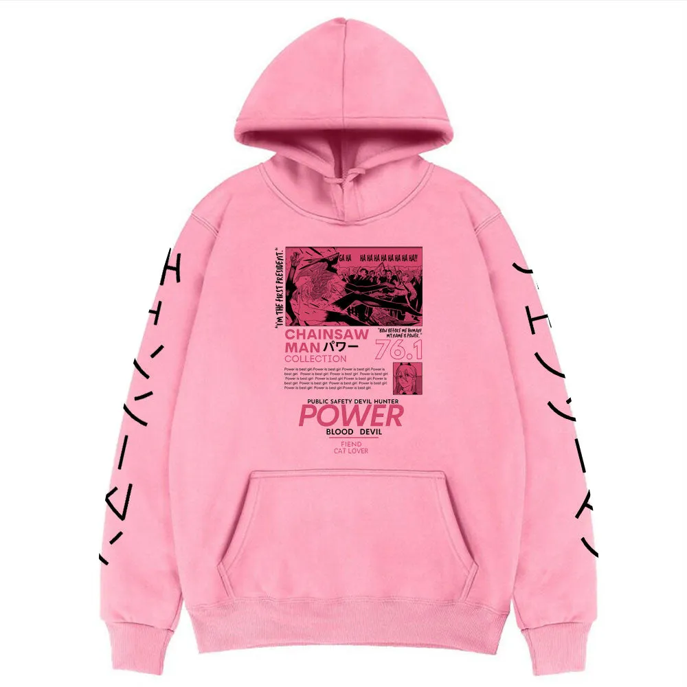 Power Kanji Hoodie Chainsaw Man (Colors Available)
