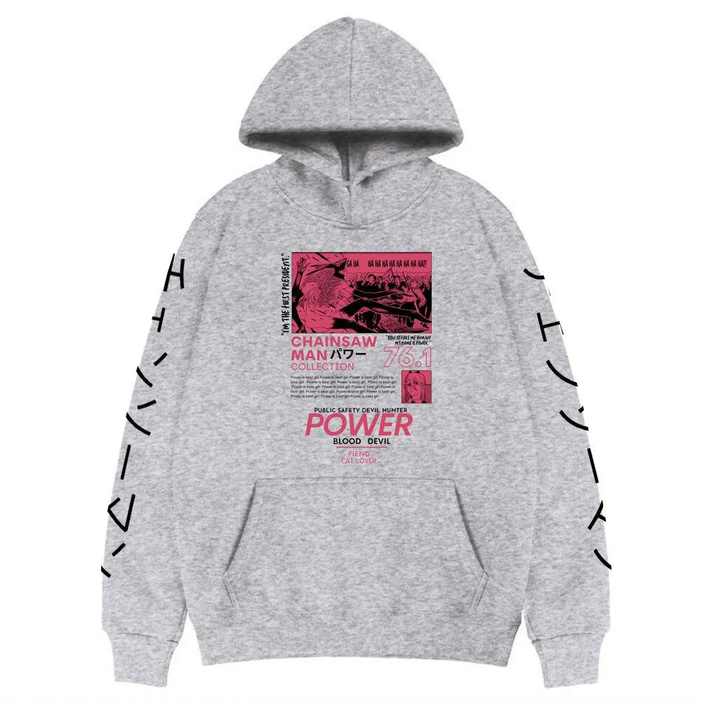 Power Kanji Hoodie Chainsaw Man (Colors Available)