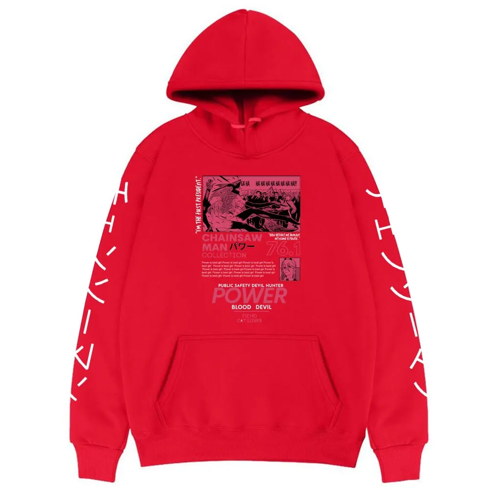 Power Kanji Hoodie Chainsaw Man (Colors Available)