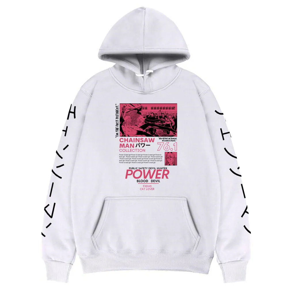 Power Kanji Hoodie Chainsaw Man (Colors Available)