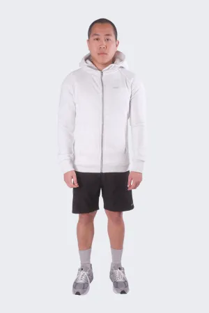 Power Zip Up Hoodie - Grey Marl