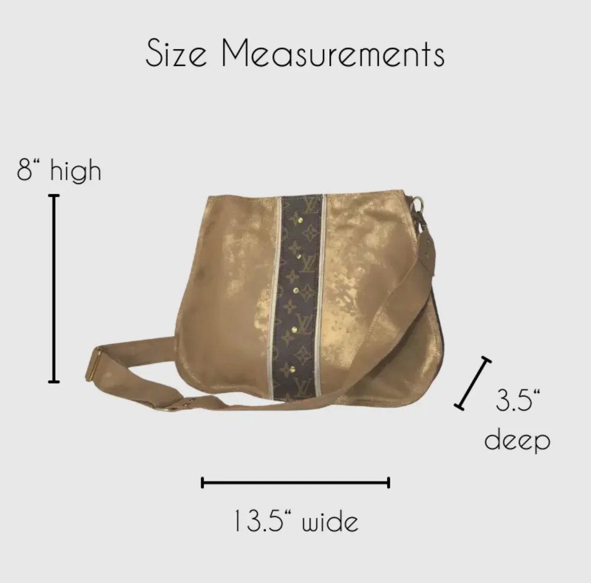 PRE ORDER Andi L Upcycled Leather Crossbody - Bronze