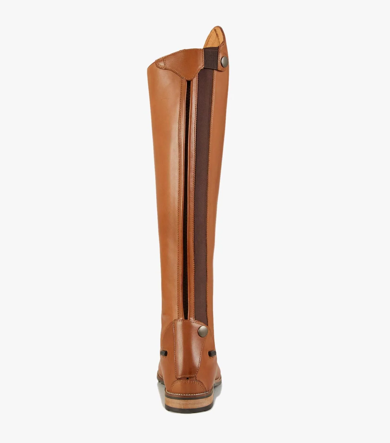 Premier Equine Maurizia Ladies Lace Front Tall Leather Riding Boots - Cognac