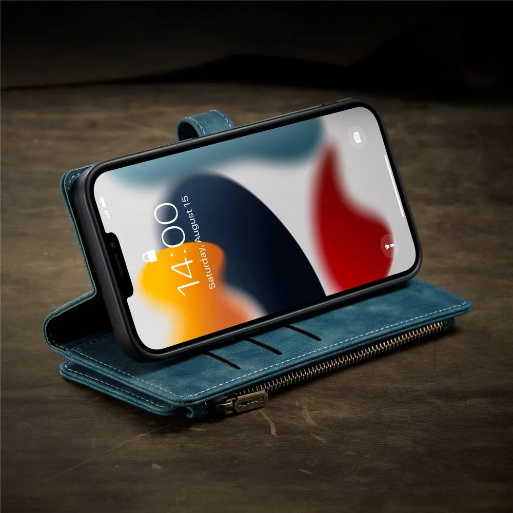 Premium Wallet Phone Case for iPhone X to 14