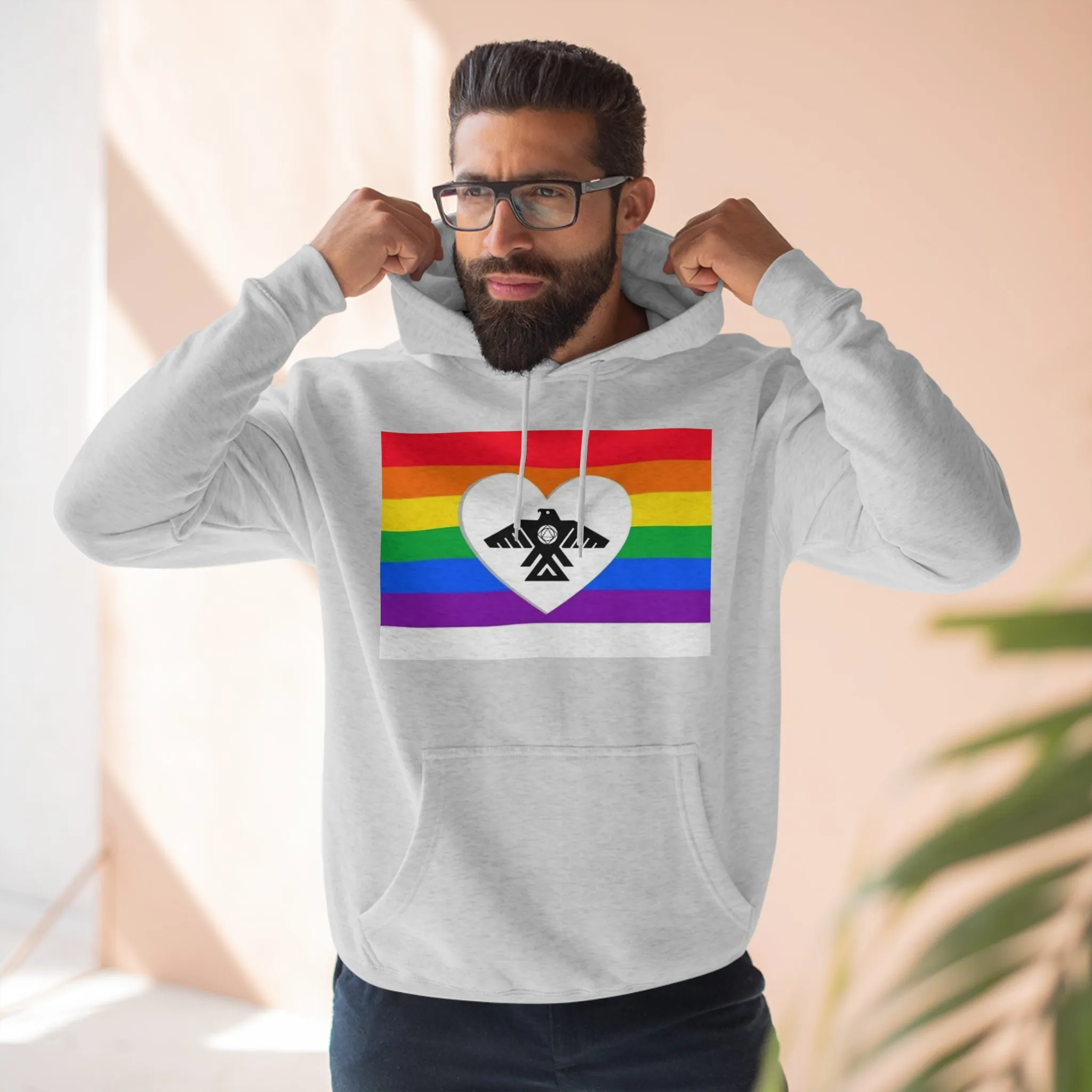 (Pride Recovery Thunderbird) Unisex Premium Pullover Hoodie