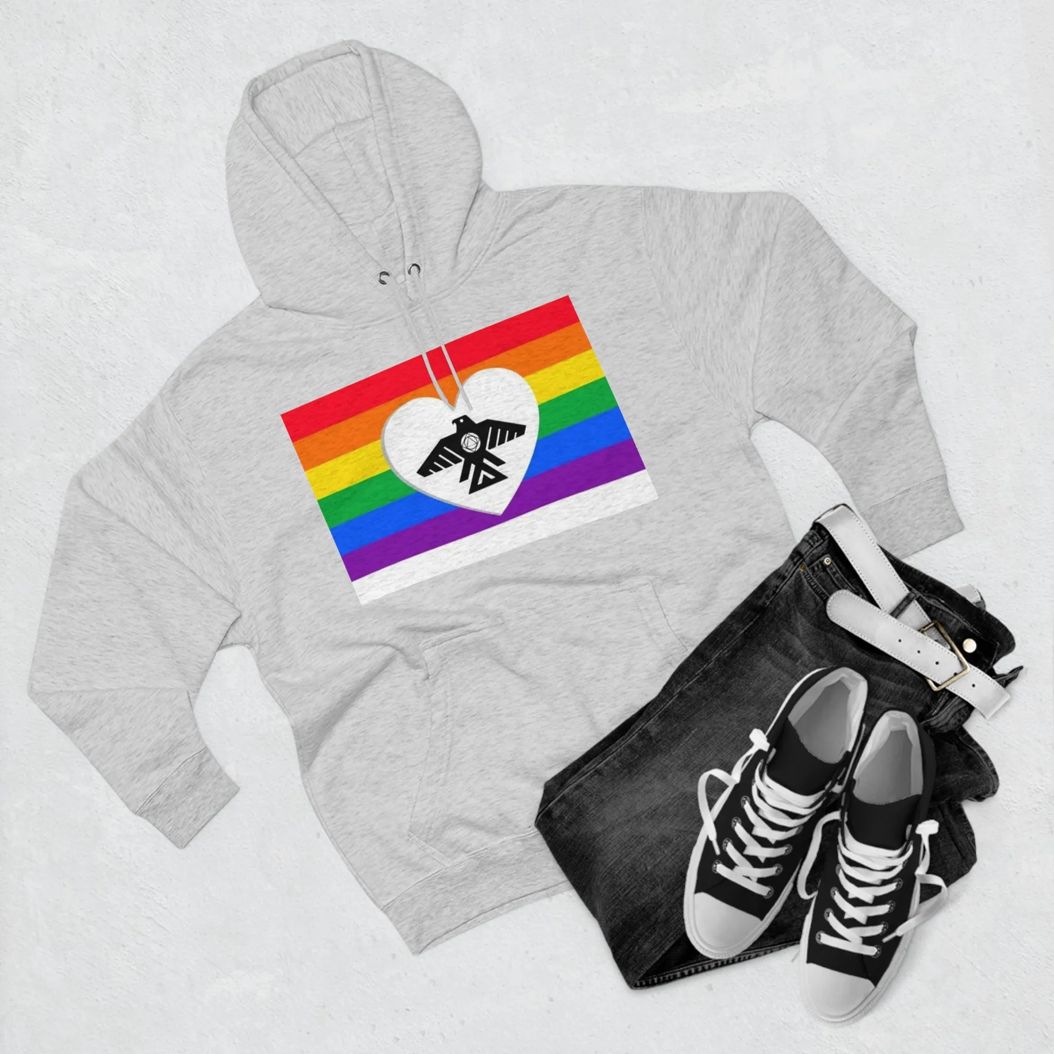 (Pride Recovery Thunderbird) Unisex Premium Pullover Hoodie