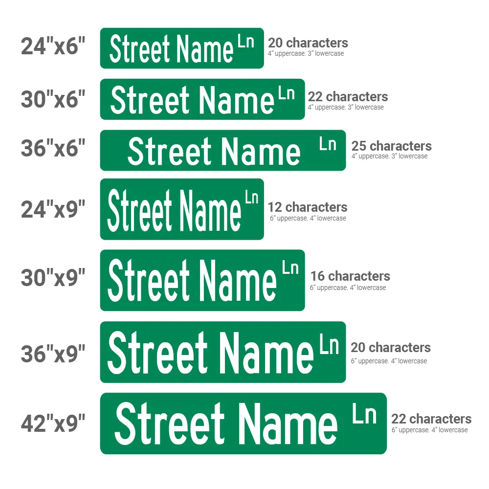 Printed Aluminum Street Sign Blades