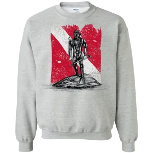 Printed Crewneck Pullover Sweatshirt  8 oz