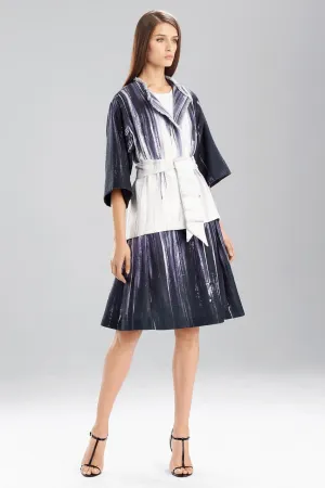 Printed Textured Poly Jacket
