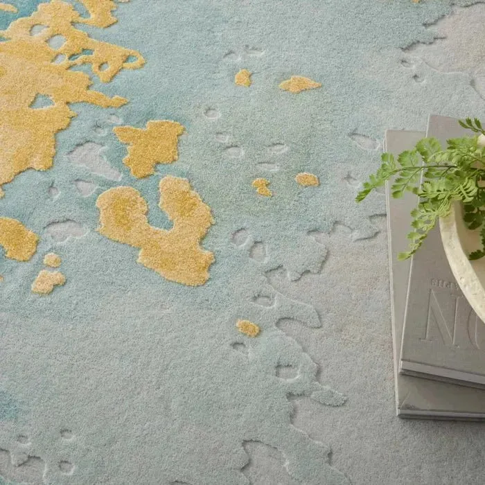 Prismatic PRS26 Seafoam Gold  Rug