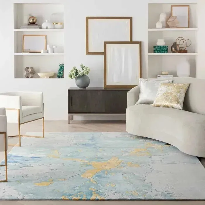 Prismatic PRS26 Seafoam Gold  Rug