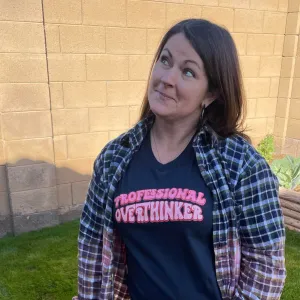 Professional Overthinker Graphic Tee Shirt