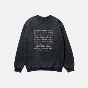 Protect All Black Girls Crewneck