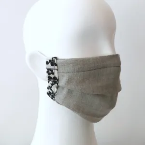 Protective face mask - natural linen