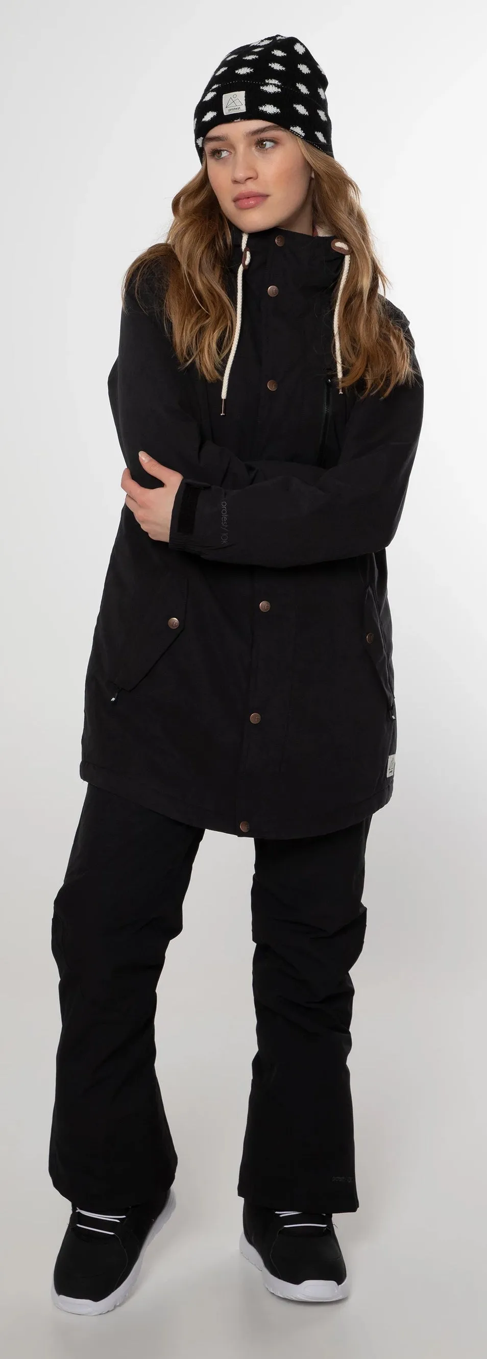 Protest Saffroon Jacket Womens Black