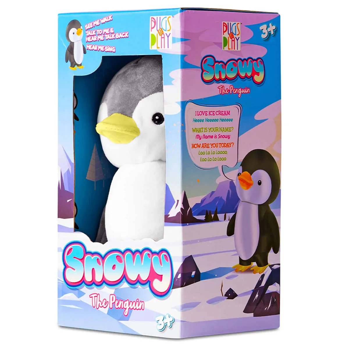 Pugs At Play Snowy Walking/Talking Penguin