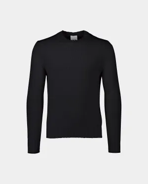 Pullover aus Cashmere in Navy - Gerade Passform