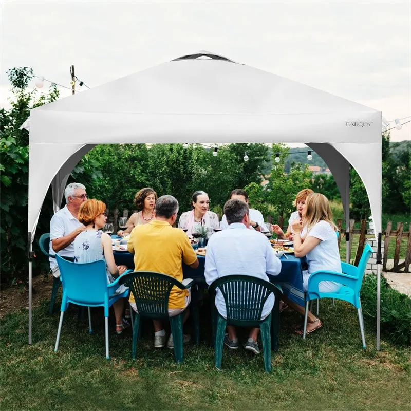 PulseMartix  10' x 10' Outdoor Pop-up Canopy Tent Height Adjustable with Roller Bag