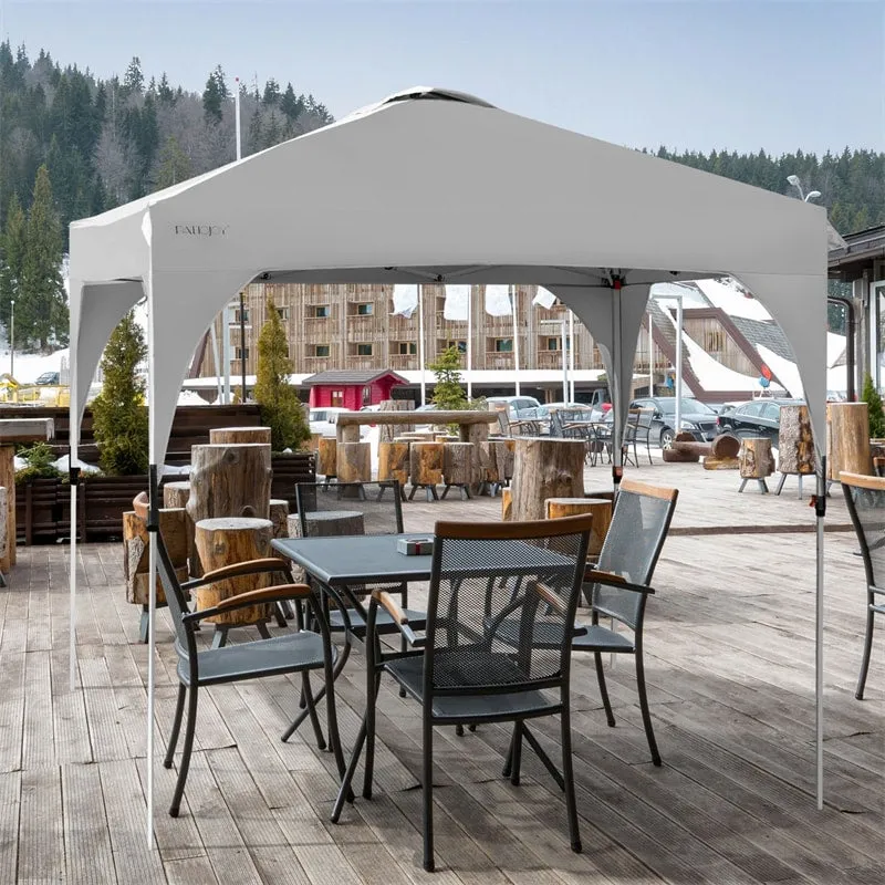 PulseMartix  10' x 10' Outdoor Pop-up Canopy Tent Height Adjustable with Roller Bag