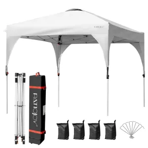 PulseMartix  10' x 10' Outdoor Pop-up Canopy Tent Height Adjustable with Roller Bag