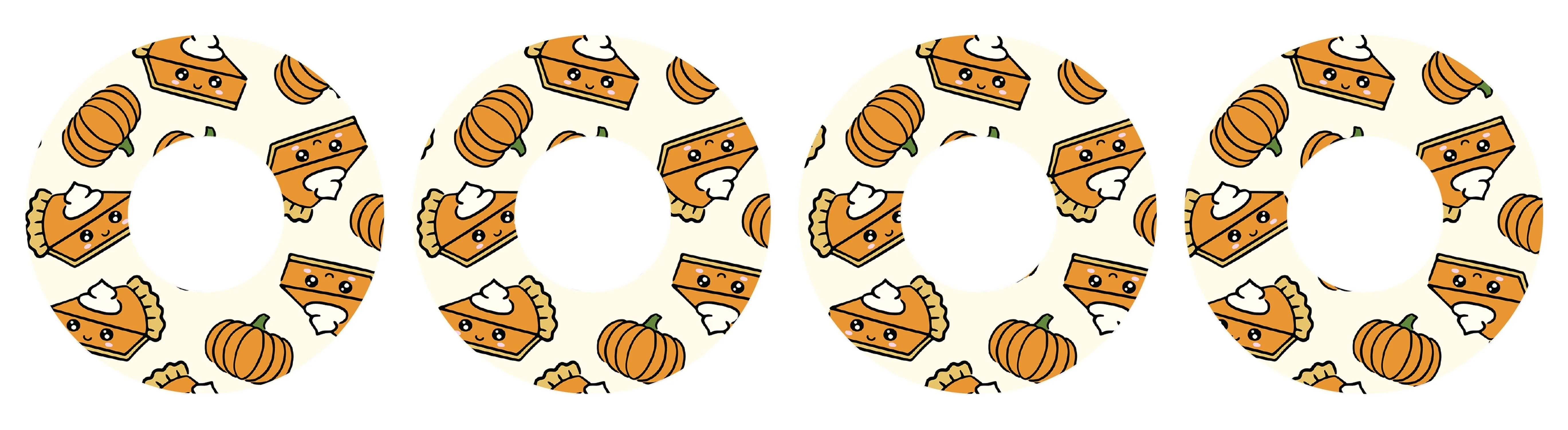 Pumpkin Pie Patch  Adhesive for Freestyle Libre Sensor