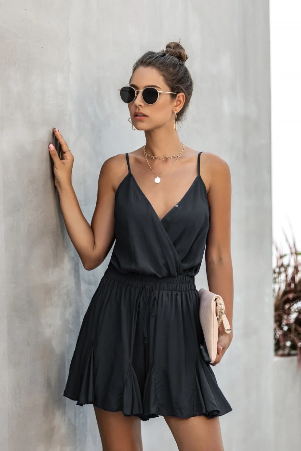 Pure And Noble V Neck Jumpsuit