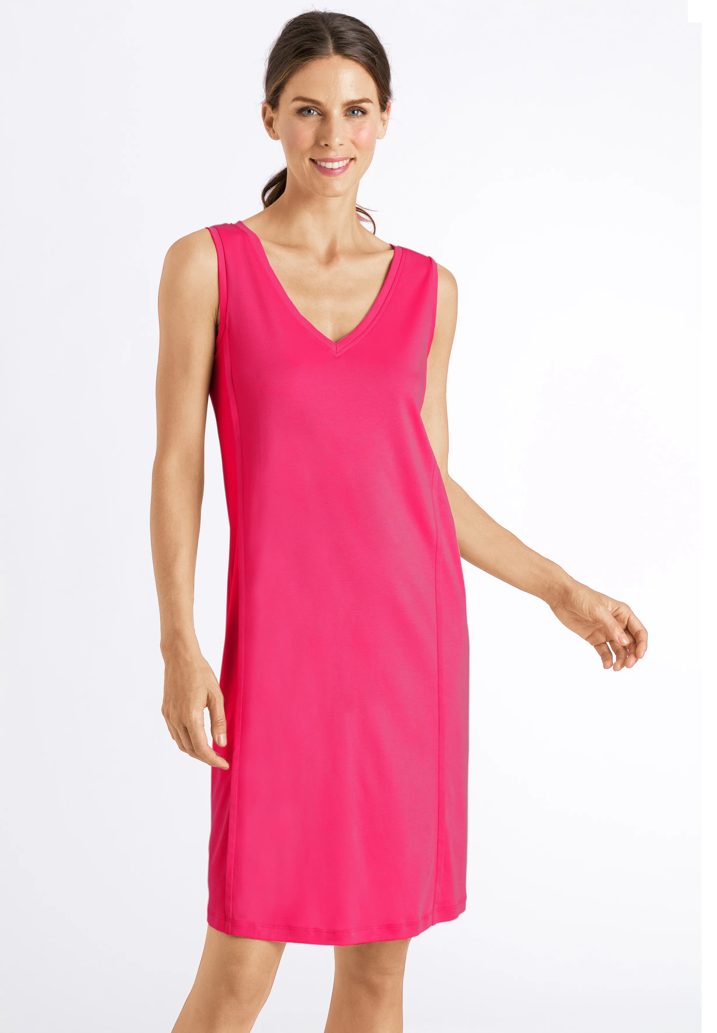 Pure Essence Cotton Tank Nightgown | Fuchsia 77946-2462