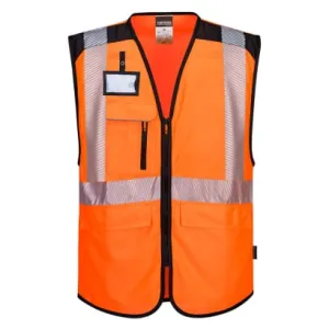 PW3 Hi Vis Executive Vest Hi Viz Vest Zipped PW309