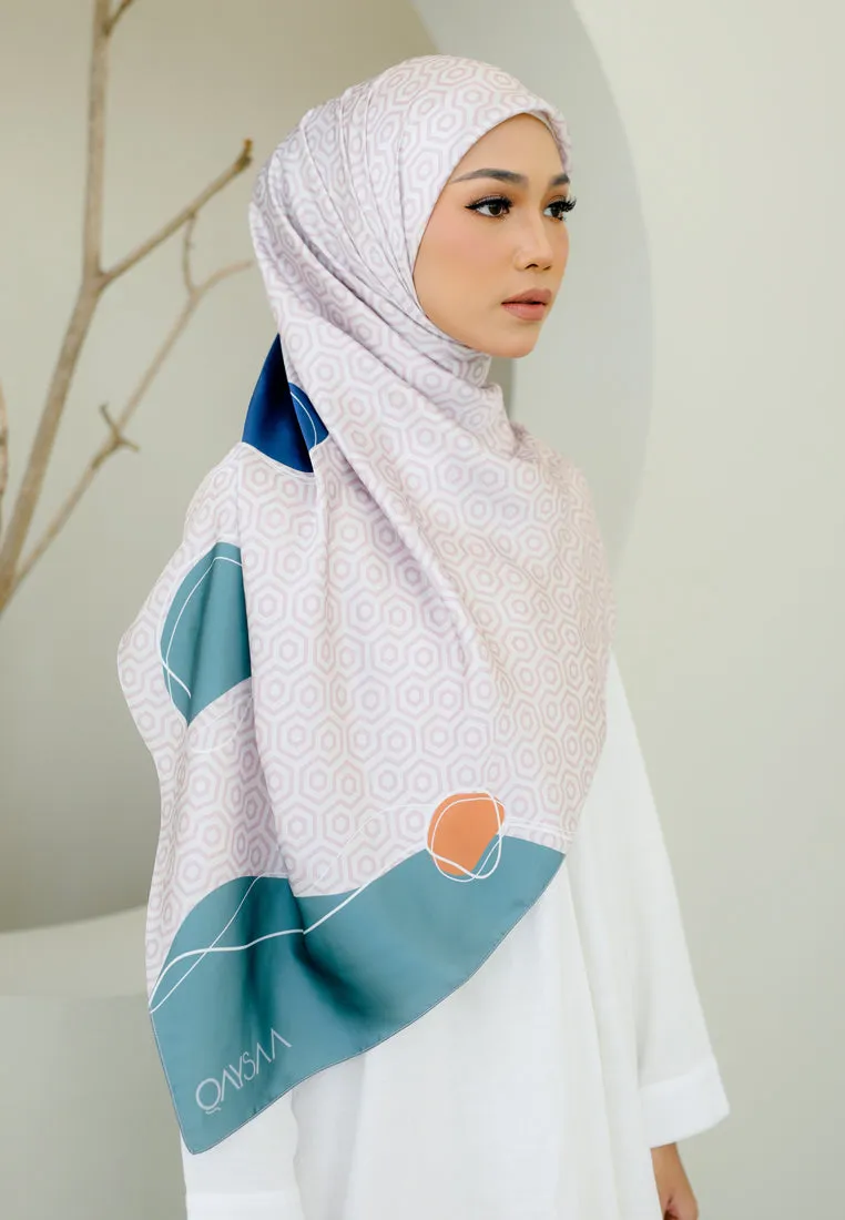 Qhash Square Hijab (Soft Pink)