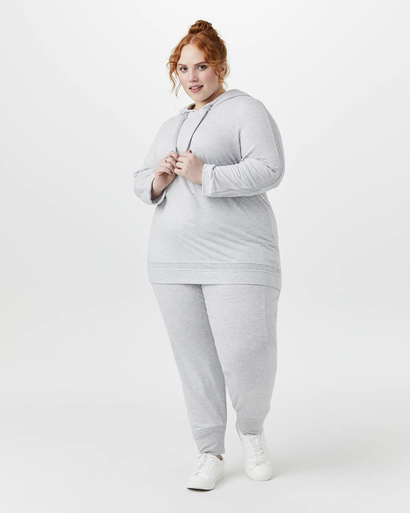 Qiana Knit Hoodie | Light Grey
