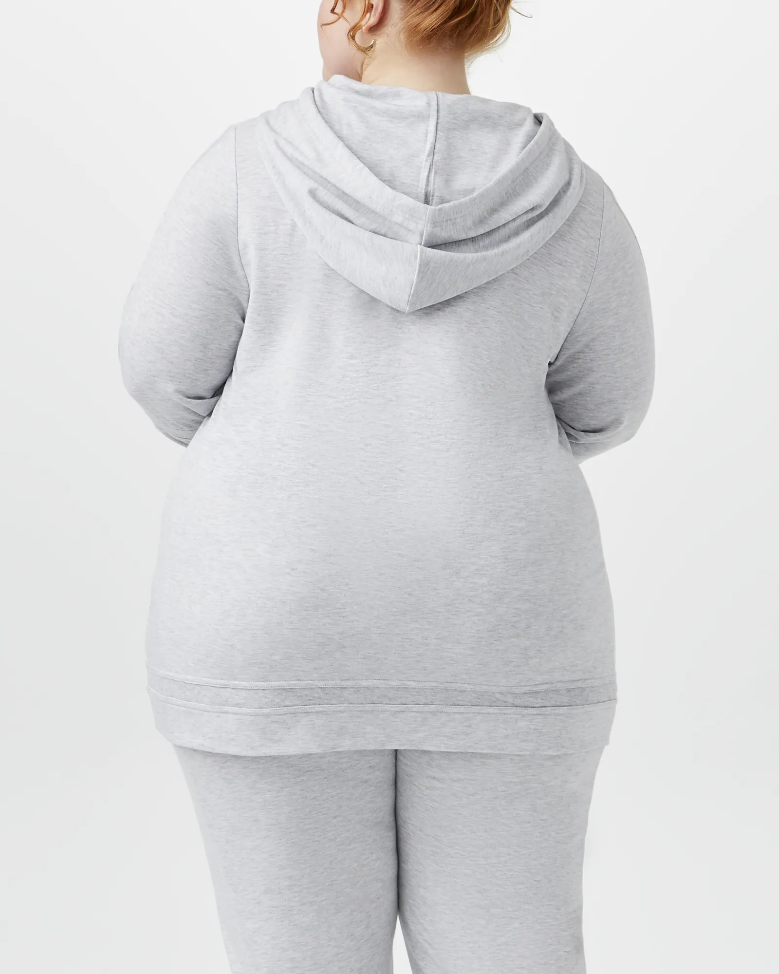 Qiana Knit Hoodie | Light Grey