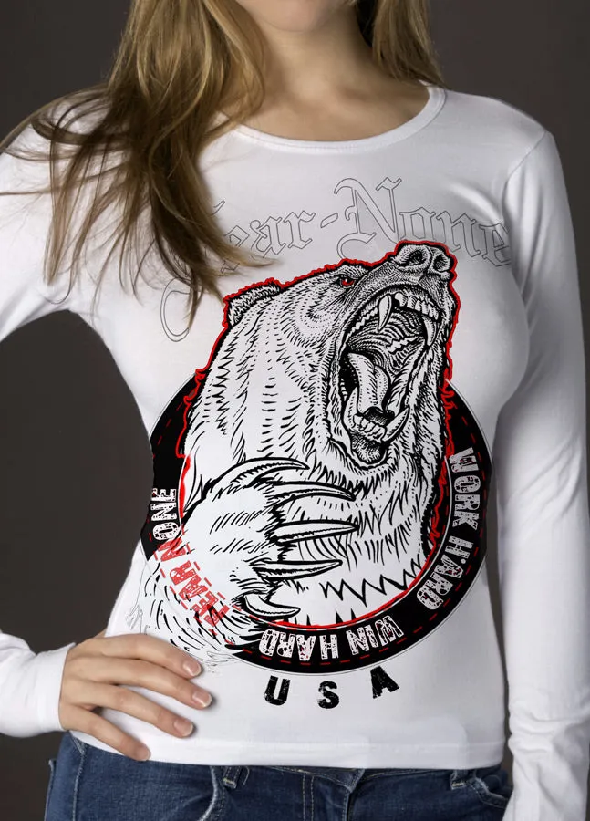 Queen White Bear Logo Wrap Around