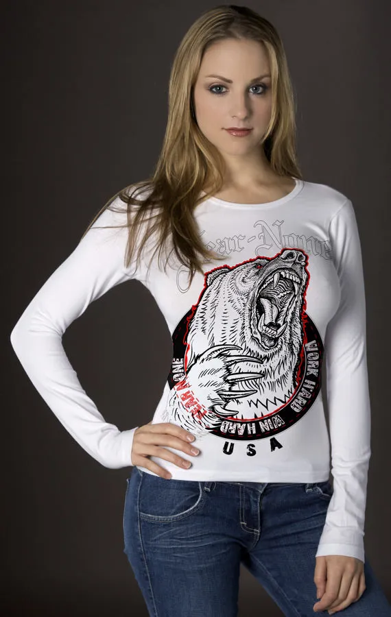 Queen White Bear Logo Wrap Around