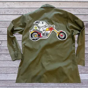 "Easy Rider Snoopy" Vintage Army Utility Jacket
