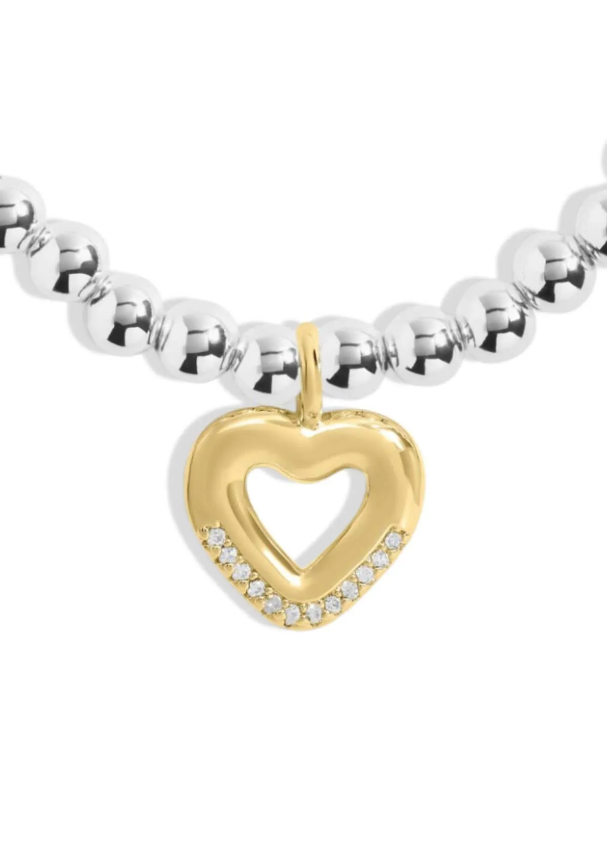 "Happy First Mother's Day" Silver And Gold Bracelet
