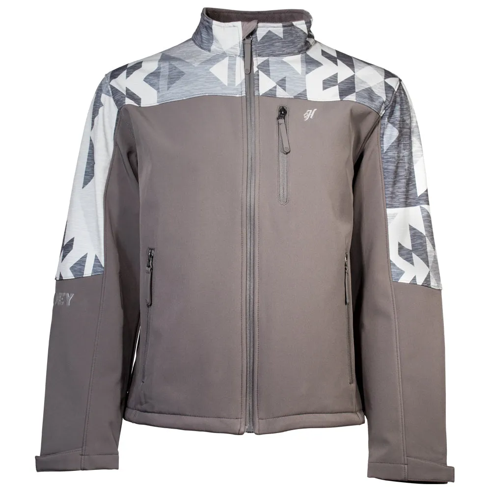 "Hooey Softshell Jacket" Charcoal /Aztec