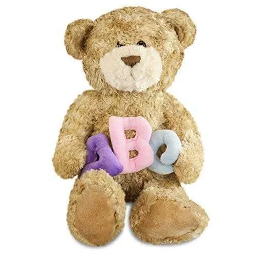 "Jackson" the 12in Pastel ABC Stuffed Teddy Bear Animal
