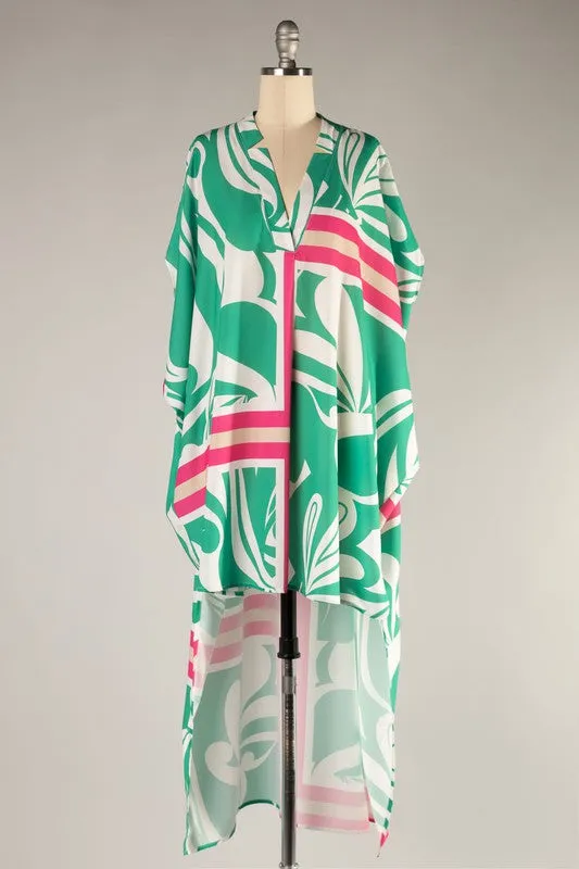 "Maui" Hi-Lo Kaftan Dress